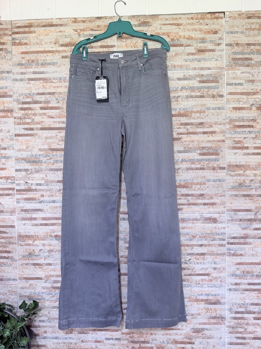 PAIGE Women's Gray Flare Jeans